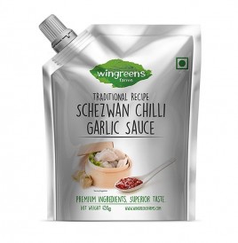 Wingreens Farms Schezwan Chilli Garlic Sauce  Pouch  450 grams